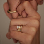 Monolith 1.41ct Emerald Cut Diamond Engagement Ring