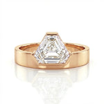 Monolith 1.27ct Shield Cut Diamond Engagement Ring