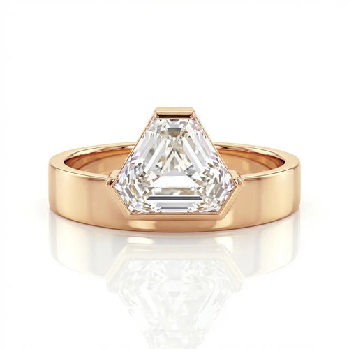 Monolith 1.27ct Shield Cut Diamond Engagement Ring
