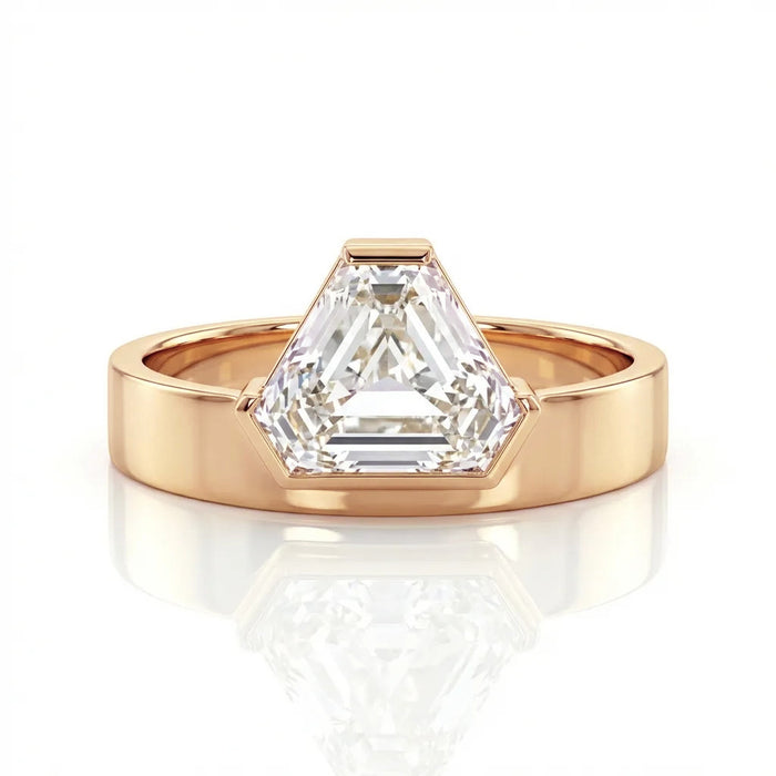 Monolith 1.27ct Shield Cut Diamond Engagement Ring