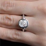 Margarette 2.41ct Cushion Cut Diamond Engagement Ring