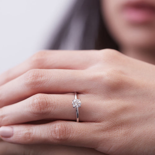 Baxter 1.00ct Diamond Solitaire Engagement Ring Image 2