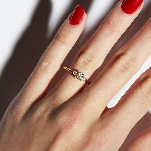 Mini Elizabeth 0.55ct Diamond Three-Stone Engagement Ring Image 2