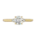Mini Elizabeth 0.55ct Diamond Three-Stone Engagement Ring
