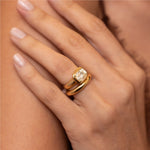 Cori 3.18ct Antique Cushion Diamond Engagement Ring
