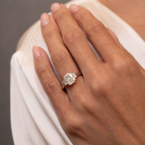 3-stone Diamond Engagement Ring Image 2