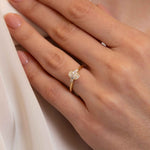 Petite Ann Three Stone Engagement Ring