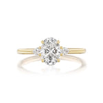 Petite Ann Three Stone Engagement Ring