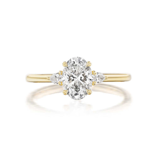 Petite Ann Three Stone Engagement Ring