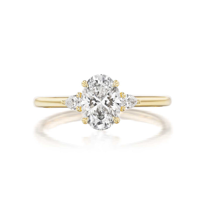 Petite Ann Three Stone Engagement Ring