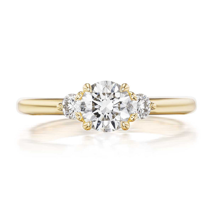 Petite Elizabeth Three Stone Engagement Ring