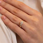 Petite Elizabeth Three Stone Engagement Ring
