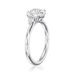 Petite Elizabeth 1.81ct Three-Stone Diamond Engagement Ring