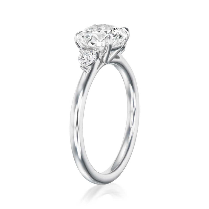 Petite Elizabeth 1.81ct Three-Stone Diamond Engagement Ring
