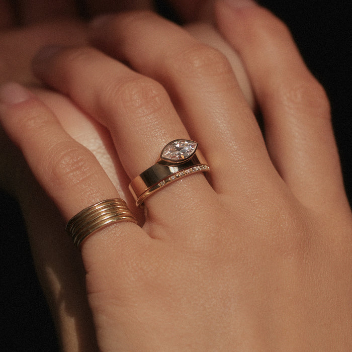 Monolith Marquise Engagement Ring Setting
