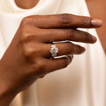 "Grand Special" 3 Stone Engagement Ring Setting