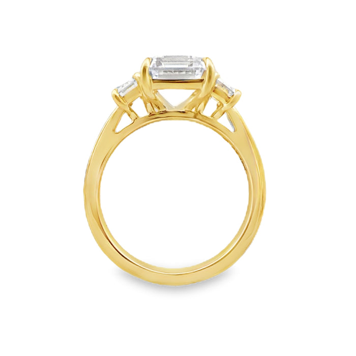 "Grand Special" 3 Stone Engagement Ring Setting