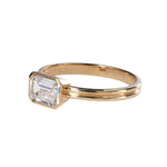 Ridge Solitaire Engagement Ring Setting