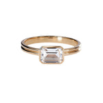 Ridge Solitaire Engagement Ring Setting