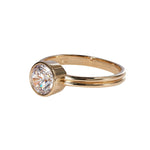 Ridge Solitaire Engagement Ring Setting