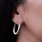 Small Dancing Wave Twist Hoop Earrings
