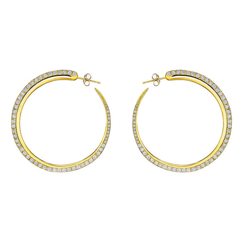 Diamond Khartoum Hoop Earrings