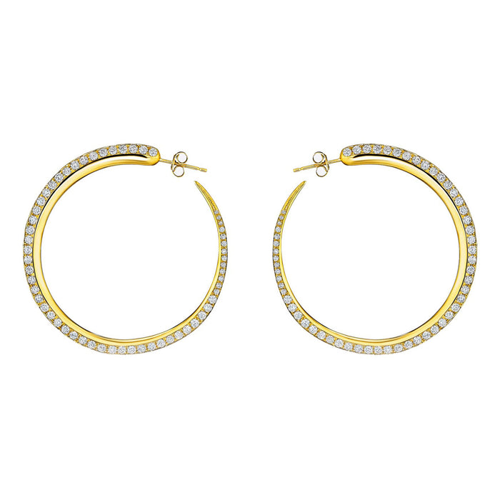 Diamond Khartoum Hoop Earrings