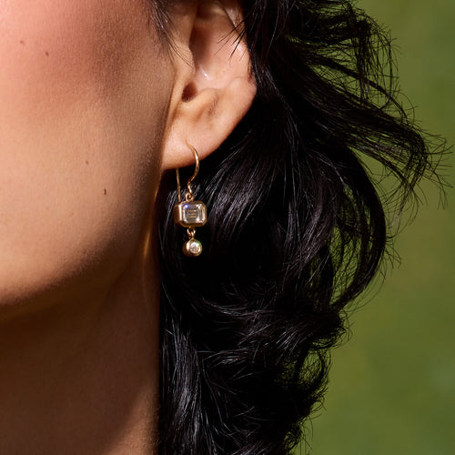 Paloma Diamond Drop Earrings Image 2