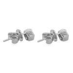 Diamond Hex Stud Earrings
