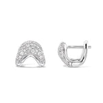 Zaha Pave Huggie Earrings