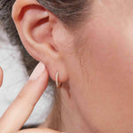 Diamond Small Huggie Earrings