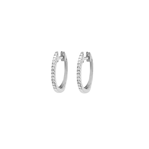 Diamond Small Huggie Earrings
