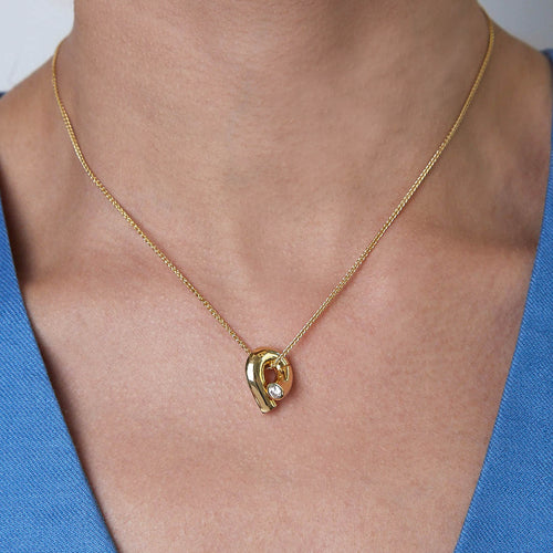 Diamond Mini Oera Pendant Necklace Image 2