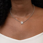 Kinsley Diamond Cobblestone Star Necklace