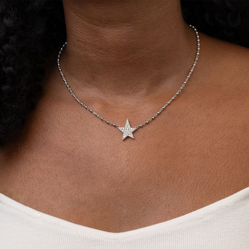 Kinsley Diamond Cobblestone Star Necklace Image 2