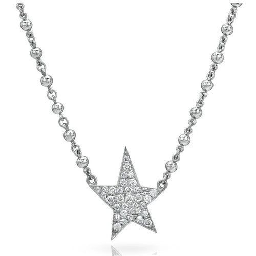 Kinsley Diamond Cobblestone Star Necklace