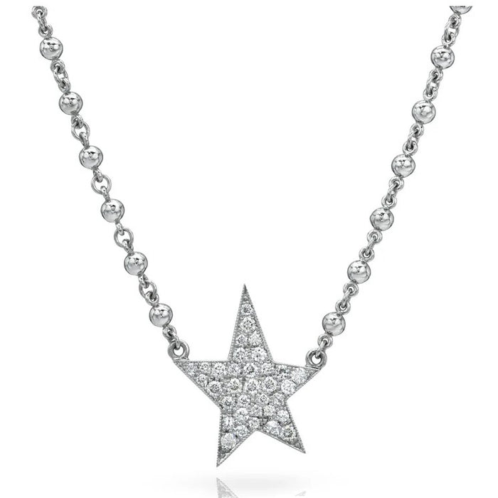 Kinsley Diamond Cobblestone Star Necklace
