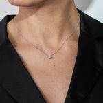 0.33tcw Hex Diamond Pendant Necklace