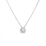 0.33tcw Hex Diamond Pendant Necklace
