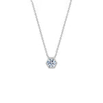 0.33tcw Hex Diamond Pendant Necklace