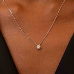 0.70tcw Hex Diamond Pendant Necklace