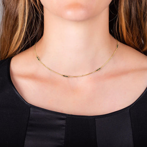 Textile Station Black Diamond Necklace Image 2