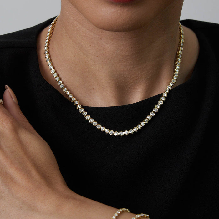 Diamond Hex Necklace