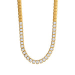 16.09tcw Diamond Bezel Set Necklace