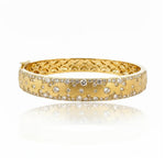 Scattered Diamond Hinged Bangle