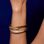 Champagne Diamond Big Urban Winter Cuff
