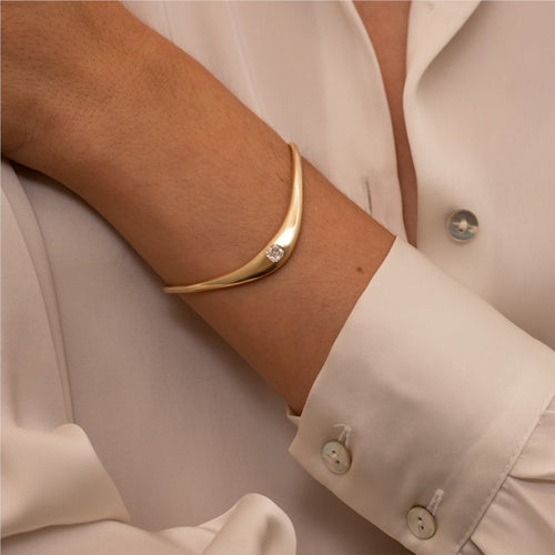 ZAHA Diamond Hinged Snap Cuff Image 2