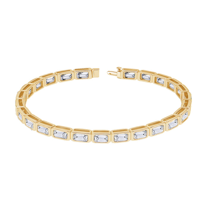 4.06tcw Diamond Bezel Set Bracelet