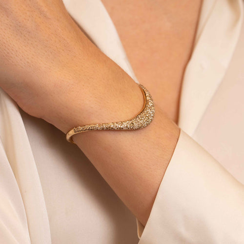 ZAHA Mixed Champagne Bangle Image 2