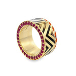Memphis Chevron Wide Band